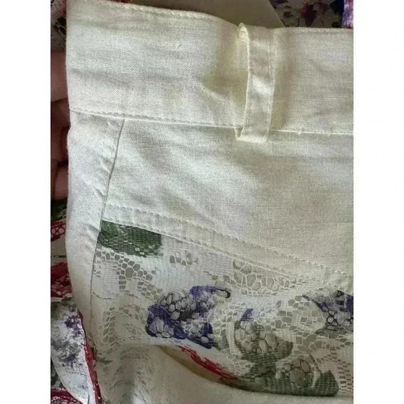 VINTAGE Sandro Collections FL Lace Floral Suit 80s 90s - Picture 11 of 12